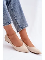 Baleríny Béžové z Eko Semiše Lelisa