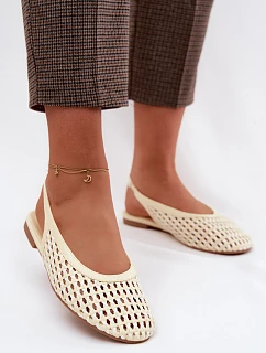 Dámské sandály Pletené Žluté Selviora