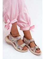 Kožené vzorované dámské sandály v sportovním stylu Morenia