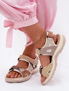 Kožené dámské sandály ve sportovním stylu Camel Averine