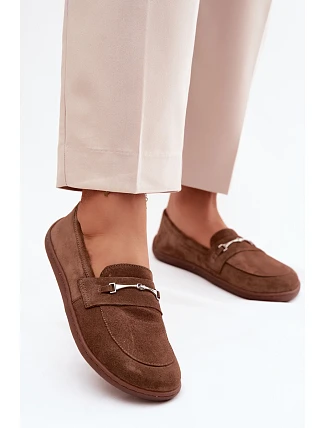 Kožené mokasyny Barefoot Z Zazoo hnědé