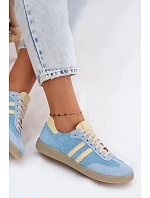 Zazoo N1068 Semišové Nízké Damské Tenisky Modré