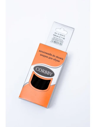 Černá Voskovaná Hrubá Šněrovadla Corbby