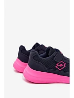 Dětské sportovní boty na suchý zip LOTTO 2600002K CONNEECT tmavě modro-růžové Dětské sportovní boty na suchý zip LOTTO 2600002K CONNEECT tmavě modro-růžové