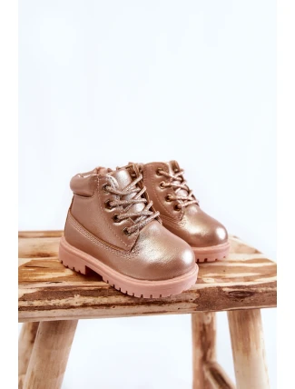 Dětské boty traper Zlate růžove Dexter
