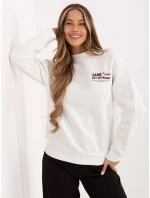 Mikina D10608BC02568J bílá Mikina D10608BC02568J bílá