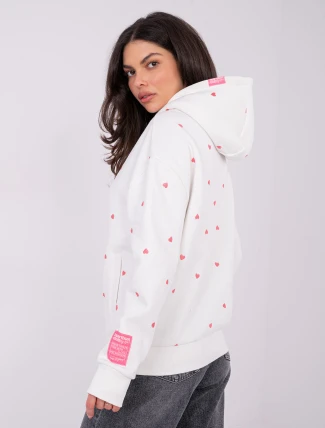 Mikina D10618BC02834A1 bílá Mikina D10618BC02834A1 bílá