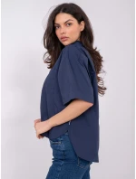 Halenka D70089M11339A tmavě modrá Halenka D70089M11339A tmavě modrá