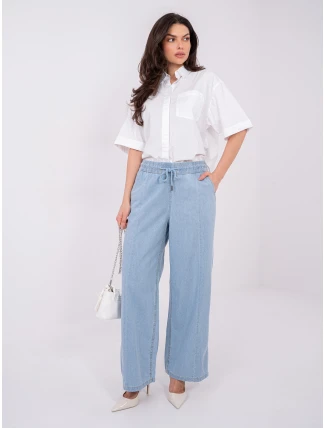 Kalhoty D80038BB62627L220 světle modré Kalhoty D80038BB62627L220 světle modré