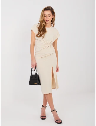 Šaty IT SK 20817.70 béžové Šaty IT SK 20817.70 béžové