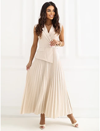 Šaty IT SK 21558.03 světle béžové Šaty IT SK 21558.03 světle béžové