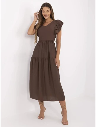 Šaty MI SK A2489.21 hnědé Šaty MI SK A2489.21 hnědé