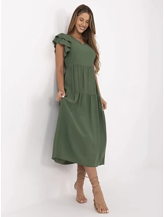 Šaty MI SK A2489.21 khaki Šaty MI SK A2489.21 khaki