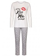 Pyžamo Sweet Kiss 109 Ecru-grey - LivCo Corsetti Pyžamo Sweet Kiss 109 Ecru-grey - LivCo Corsetti
