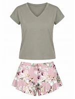 Pyžamo Nicola 1/2 Olive - Donna Pyžamo Nicola 1/2 Olive - Donna