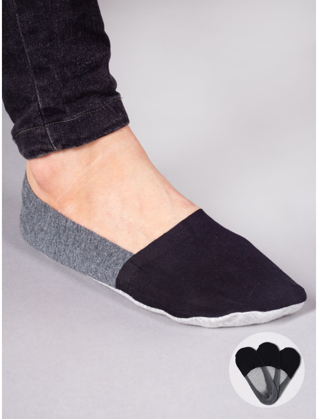Yoclub Pánské bavlněné ponožky s ABS 3-Pack P1 Multicolour