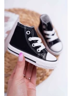 Dětské Vysoké Tenisky Černé Filemon