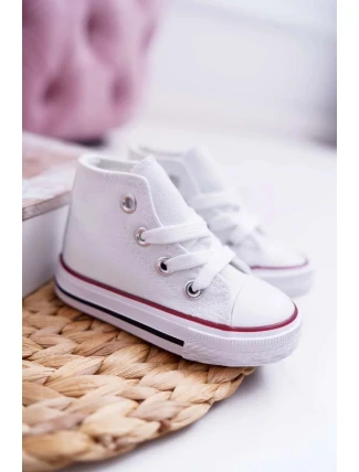 Dětské Vysoké Tenisky Bílé Filemon