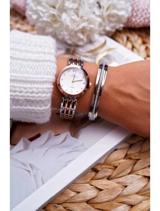 Dámský Náramek z nerezové oceli se Zirkony stříbrný Myrens