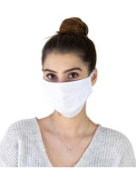 Ochranná bavlněná maska na opakované použití, pětibalení - bílá