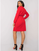 Červené bavlněné šaty od Lareen