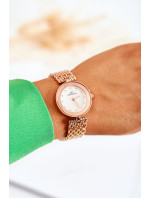 Dámské hodinky Giorgio & Dario se zirkony na ciferníku růžové zlato