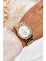 Dámské vodotěsné hodinky Giorgio&Dario se zirkony, zlaté