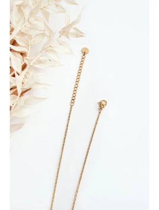 Jemný řetízek se zlatými srdíčky