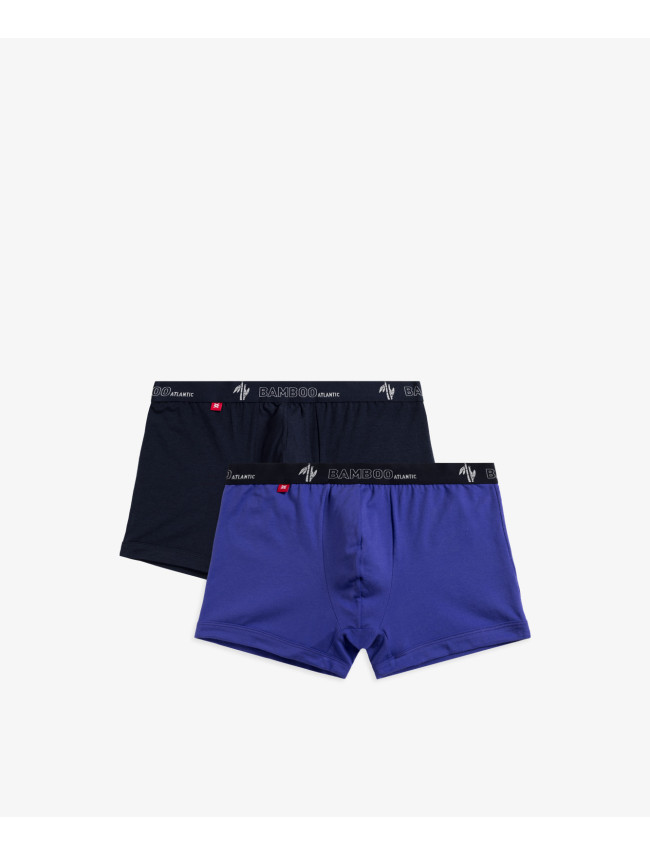 Pánské boxerky ATLANTIC 2Pack - tmavě modré/fialové