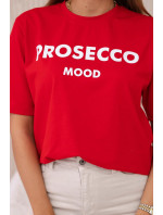 Bavlněná halenka Prosecco Mood červená