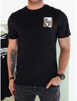Pánské tričko s potiskem černé Dstreet RX5482