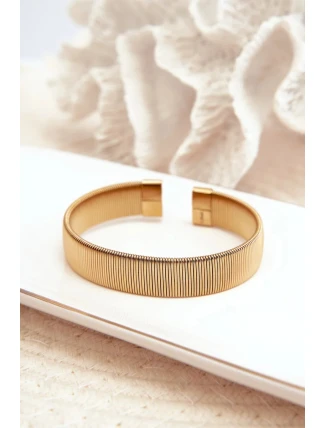 Dámský elastický zlatý náramek z nerezové oceli