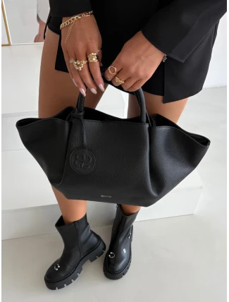 Dámská shopper kabelka z eko kůže – černá Big Star