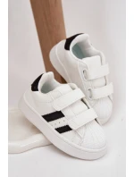 Dětské sportovní sneakers z eko kůže Renel – bílé