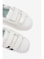 Dětské sportovní sneakers z eko kůže Renel – bílé