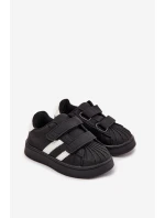 Dětské sportovní sneakers z eko kůže Renel – černé