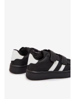 Dětské sportovní sneakers z eko kůže Renel – černé