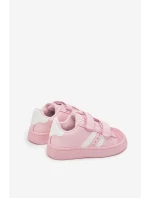 Dětské sportovní sneakers z eko kůže Renel – růžové