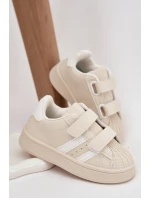 Dětské sportovní sneakers z eko kůže Renel – béžové