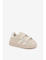 Dětské sportovní sneakers z eko kůže Renel – béžové