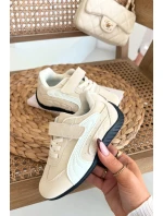 Dětské sportovní boty na suchý zip Perrin – béžové