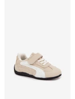 Dětské sportovní boty na suchý zip Perrin – béžové