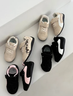 Dětské sportovní boty na suchý zip Perrin – béžové