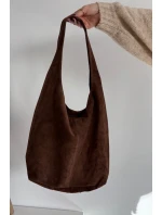 Skórzana Zamszowa Torebka Czekoladowa Rilith Skórzana Zamszowa Torebka Czekoladowa Rilith