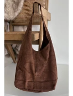 Skórzana Zamszowa Torebka Czekoladowa Rilith Skórzana Zamszowa Torebka Czekoladowa Rilith