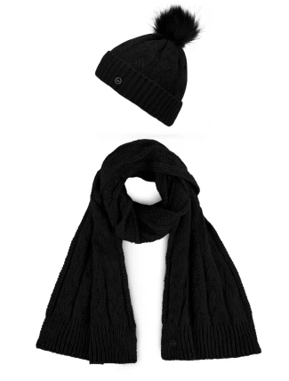 Dámský set šály a čepice Vuch Sheron Set Black