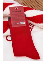 Pánské vánoční ponožky se Santou a nápisem – tmavě šedé Pánské vánoční ponožky se Santou a nápisem – tmavě šedé