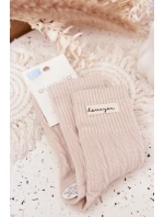 Teplé dámské ponožky s vlnou – béžové Teplé dámské ponožky s vlnou – béžové