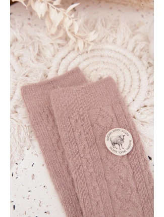 Dámské vlněné ponožky – béžové