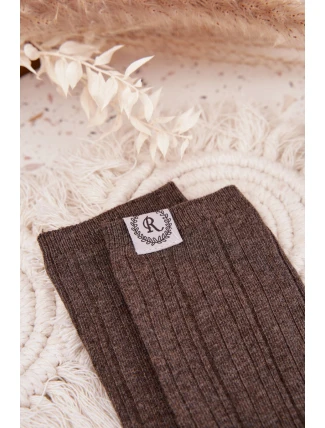 Dámské bavlněné ponožky s pruhy – tmavě šedé Dámské bavlněné ponožky s pruhy – tmavě šedé